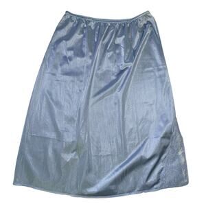 Maidenform Sweet Nothings Blue Lace Embellished Half Slip Small